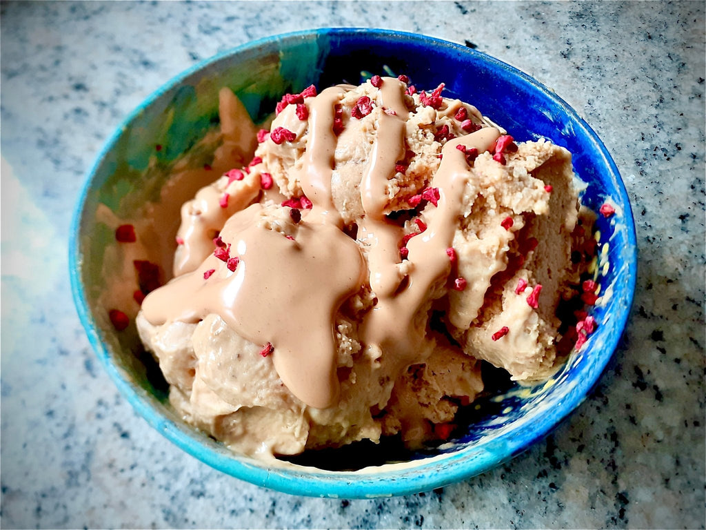PEANUT BUTTER NICE CREAM & CHICKPEA “NO TUNA” MAYO