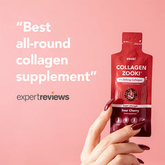 Zooki Collagen Zooki 11,000mg Collagen Sour Cherry 30x18.5ml Sachets (CASE)