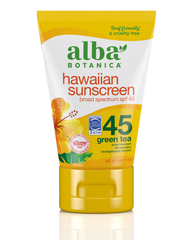Alba Botanica Hawaiian Sunscreen SPF45 Green Tea 118ml