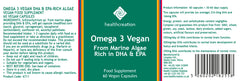 Cytoplan Health Creation Omega 3 Vegan 60's