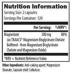 Designs For Health Magnesium Glycinate 240's (formerly Magnesium Buffered Chelate)