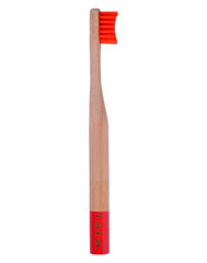 F.E.T.E Bamboo Toothbrush Children's Soft Bristles - Energetic Red (single)