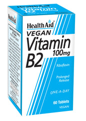 Health Aid Vegan Vitamin B2 100mg 60's