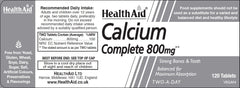 Health Aid Calcium Complete 800mg 120's