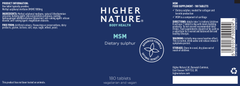 Higher Nature MSM 180's