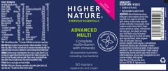 Higher Nature Advanced Multi (Formerly Advanced Nutrition Complex) 90's