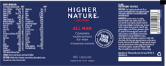 Higher Nature True Food All Man 180's