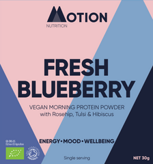 Motion Nutrition Fresh Blueberry Vegan Morning Protein Powder 30g (SINGLE)
