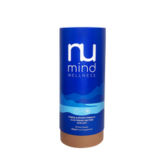 Nu Mind Wellness Stress Support Formula & Live Friendly Bacteria 30 Days Supply DARK BLUE BOX