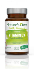Nature's Own Vitamin D3 Vegan 2500iu 60's