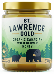 St Lawrence Gold Organic Canadian Wild Clover Honey 330g