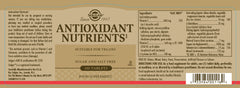 Solgar Antioxidant Nutrients100's
