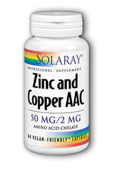 Solaray Zinc and Copper AAC 60's