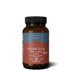 Terranova Vitamin D3 + Vitamin K2 2000iu & 100ug Complex 50's
