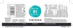 Viridian HIGH ONE B1 B-Complex 30's