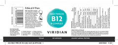Viridian HIGH TWELVE B12 B-Complex 30's