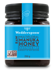 Wedderspoon Raw Multifloral Manuka Honey KFactor 12 250g
