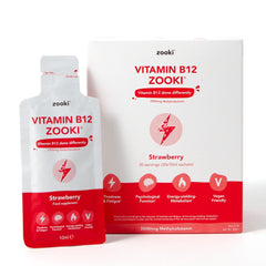Zooki Vitamin B12 Zooki Strawberry 30x10ml Sachets CASE