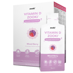 Zooki Vitamin D Zooki Mixed Berry 14x10ml Sachets CASE