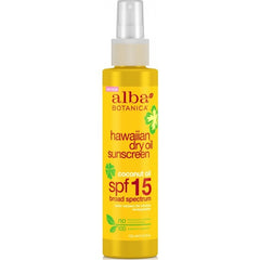 Alba Botanica Hawaiian Dry Oil Sunscreen Coconut Oil SPF15 133ml