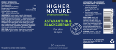 Higher Nature Astaxanthin and Blackcurrant 90's
