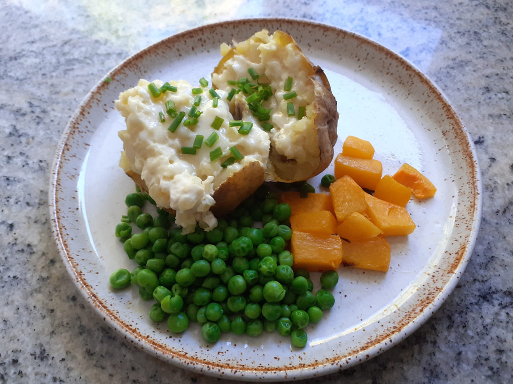 Double baked stuffed potatoes
