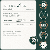 Altruvita Vitamin D3 1000IU 60s