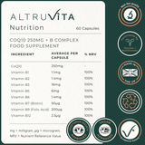 Altruvita CoQ10 250mg + B Complex 60s