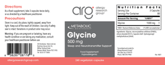 Allergy Research MM Glycine 500mg 240s