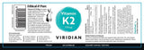 Viridian Vitamin K2 100ug 60s