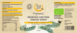 Raw Pot Organic Propolis and Pine Throat Syrup 150ml