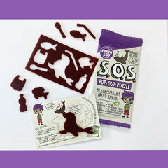 Earth & Co S.O.S Pop-Out-Puzzle Blackcurrant Fruit Snack 20g