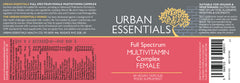 Urban Essentials Full Spectrum Multivitamin Complex Female 60s