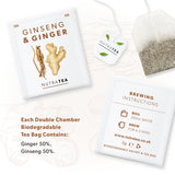 Nutratea Ginseng & Ginger Tea Bags 20's