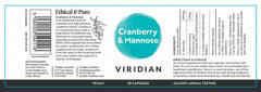 Viridian Cranberry & Mannose 30s