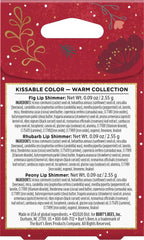 Burts Bees Kissable Colour Warm Collection 3 x Lip Shimmer