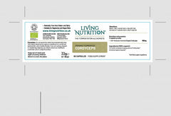 Living Nutrition Organic Fermented Cordyceps 60's