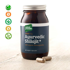 Nature Provides Ayurvedic Shilajit + Organic Ashwagandha 90's