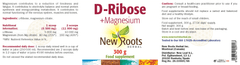 New Roots Herbal D-Ribose + Magnesium 300g