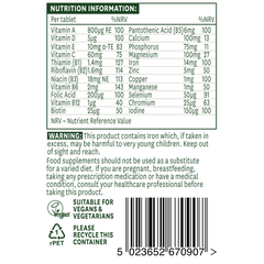 Natures Aid Multi-Vitamins & Minerals (Complete) Tablets 90's