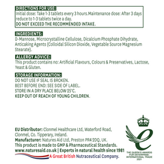 Natures Aid D-Mannose (High Potency) 1000mg 60's