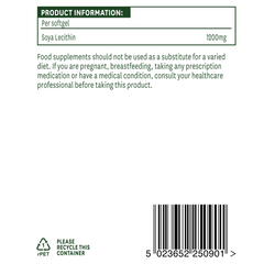 Natures Aid Soya Lecithin (High Strength) 1200mg 90's