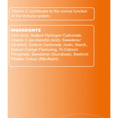 Natures Aid High Strength Vitamin C Immune Support 1000mg Natural Orange Flavour Effervescent 20's