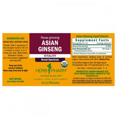Herb Pharm Asian Ginseng 30ml
