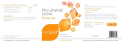 Nutrigold Phosphatidyl Serine 100mg 30s