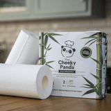 Cheeky Panda  Eco Friendly Plastic Free Bamboo Kitchen Towel 2 Rolls