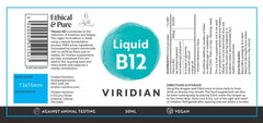 Viridian Liquid B12 50ml