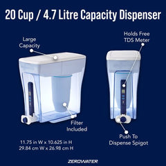 ZeroWater 20 Cup / 4.7 Litre Ready-Pour Dispenser