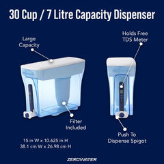 ZeroWater 30 Cup / 7.1 Litre Ready-Pour Dispenser
