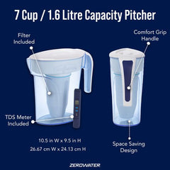 ZeroWater 7 Cup / 1.7 Litre Ready-Pour Pitcher